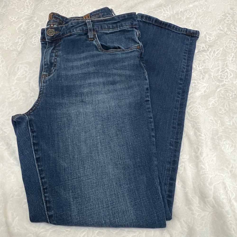 Kut from the Kloth Dark Blue Straight Jeans